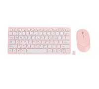 VBESTLIFE Tastiera e Mouse Coreani, Set Wireless 2.4GHz, 78 Tasti, per Ufficio e Casa