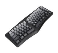 VBESTLIFE Tastiera Ergonomica RGB, 69 Tasti di Gioco da Gioco Cablato USB con Forma a V 166 ° Design, 7 Colori Featura Meccanica Retroilluminata per le Vittorie OS X