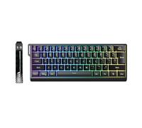 VBESTLIFE Tastiera Meccanica Wireless Al 60%, Tastiera da Gioco Bluetooth USB a modalità Tripla 2.4G, Anti-effetto Fantasma, Retroilluminazione RGB, per PC Portatile (BLACK)