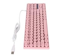 VBESTLIFE Tastiera per Computer 87 Tasti Tastiera da Gioco Porta USB Copritasti Rotondi Dormitorio in Stile Punk retrò ()