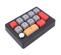 VBESTLIFE Tastierino Numerico Meccanico, Tastierino Numerico Programmabile Macro Hot Swap a 12 Tasti con Retroilluminazione RGB e Manopola Joystick, per Wins 7, 8, 10, per OS X (BLACK)