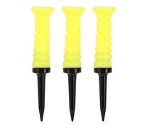 VBESTLIFE Tee da 3 Pezzi Elastico, Supporto a Sfera in Gomma per Strumenti di Allenamento per la Pratica del 83mm Giallo con Buone Prestazioni Elastiche per Il ripristino