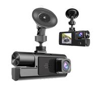 VBESTLIFE Telecamera Dash, Lente Doppia Registrazione da 1080p Anteriore e 720p All'interno Del'obiettivo con Wifi, Registratore di Guida per Auto con Scheda di Memoria da 32 GB