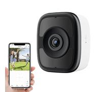 VBESTLIFE Telecamera di Sicurezza da 5 MP 3K per Finestra, Telecamera di Sicurezza Stacca e Incolla con WiFi 6, Bluetooth 5.4, Rilevamento del Movimento AI, Visione Notturna a Colori