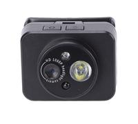 VBESTLIFE Telecamera Montata Sulla Testa, Videocamera per Registrazione Video HD 1080P 2MP con Luce LED, per attività All'aperto Ciclismo Escursionismo Pesca (Senza scheda di memoria)