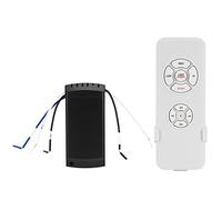 VBESTLIFE Telecomando per Ventilatore da Soffitto, Telecomando per Ventilatore a 3 velocità con Timer e Dimmer per CA, Kit Universale RF433 da 1000 W, Include Ricevitore e Piastra per Montaggio a