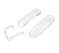 VBESTLIFE Telefono con Filo con Tastiera Illuminata e Ricomposizione 'ultimo Numero, Telefono Fisso Montabile a Parete con Funzione di Pausa per Casa e Ufficio (Bianco)