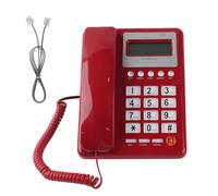 VBESTLIFE Telefono Fisso, Telefono con Filo DTMF/FSK con Display ID chiamante, Richiama Chiamata, Registrazione Chiamata, Telefono Fisso Vivavoce per casa/Ufficio/Hotel