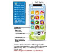 VBESTLIFE Telefono Musicale Multifunzionale Giocattolo LED Cellulare da Gioco per Bambini, 8 Effetti Sonori per L'apprendimento Precoce / Macchina per Storie in età Prescolare (BLUE)