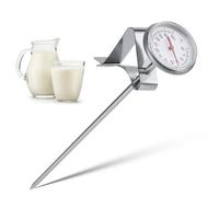 VBESTLIFE Termometro per il latte in acciaio inossidabile, termometro da caffè -10~110 per barbecue, cibo, bistecche, tacchino, caramelle, latte, acqua del bagno, ecc.