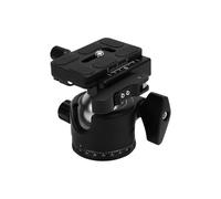 VBESTLIFE Testa a Sfera per Treppiede con Fotocamera a Basso Profilo, Piastra di Rilascio Rapido a Sfera da 35 Mm in Metallo per la Videocamera per la Videocamera DSLR a Cursore Monopode