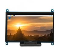 VBESTLIFE Touch Screen Capacitivo da 7 Pollici per, Display IPS Portatile HDMI 1024x600 Touchscreen con Supporto, Secondo Monitor per Console di Gioco, PC, Fotocamera