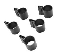 VBESTLIFE Track Organizer per Attrezzi Resistente 5 Pezzi, Ganci per Tubi Circolari per Rastrelli Pale Scopa, Portautensili in Acciaio 600 Libbre per Camion Rimorchi Chiusi