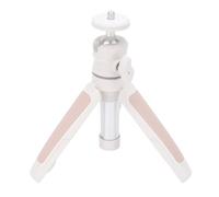 VBESTLIFE Treppiede da Tavolo, Mini Treppiede con Testa a Sfera Girevole a 360° con Foro per Vite da 1/4 di Pollice e Interfaccia di Espansione, per Fotocamera Mirrorless per Smartphone (WHITE)