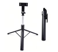 VBESTLIFE Treppiede per Telefono, Selfie Stick Estensibile da 12,4-74,02 Pollici con Telecomando Bluetooth 5.0, per Viaggi All'aperto e Fotografia
