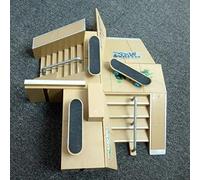 VBESTLIFE Ultimate Finger Skate Kit Parti di Rampa Eccellenti Oggetti di Scena per L'allenamento per Bambini 3+ Materiale ABS (Come mostrato1)