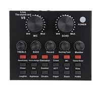 VBESTLIFE V8 Live Sound Card, Bluetooth Voice Changer Karaoke Sound Card per Cellulare/Computer/Auricolare