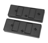 VBESTLIFE Vassoio Batteria per Auto RC 2 Pezzi Piastra di Montaggio Batteria in Plastica per Axial SCX10 1/10 RC Auto Nera