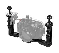 VBESTLIFE Vassoio per stabilizzatore palmare in Lega di Alluminio, 1/4 in Vite Impugnatura per Impugnatura per Fotocamera Subacquea Accessorio Custodia Nera