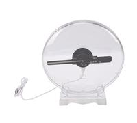 VBESTLIFE Ventilatore con Ologramma 3D con Copertura, Proiettore con Ologramma 3D Display Pubblicitario a LED HD con WiFi per Affari, Bar, Halloween