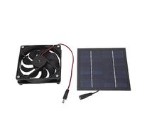 VBESTLIFE Ventilatore Solare Kit 50W per Serra Capannina Pollaio | Ventilatore con ventilatore per un flusso d\'aria stabile, Stampaggio in un unico pezzo per un facile montaggio a parete,