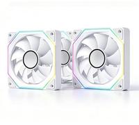 VBESTLIFE Ventola ARGB PWM per Prism 5Pro, Ventola per Case del PC da 120 Mm con Effetti ARGB Fluidi, Connettore a 4 Pin 3 Pin per Raffreddamento GPU CPU Ad Alte Prestazioni
