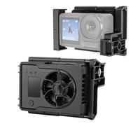 VBESTLIFE Ventola di Raffreddamento per Action 4, Action 5 Pro, 3 Livelli di velocità Regolabili, Silenziosa, Ad Alta velocità, con Slitta a Caldo e Attacco a Vite da 1/4" per camera.