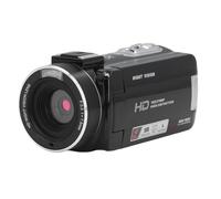 VBESTLIFE Videocamera 1080P, Videocamera da 30 MP per Visione Notturna a Infrarossi con Zoom 18X LCD IPS da 3,0 Pollici, Webcam, Visione Notturna a Infrarossi, per Vlogging YouTube (BLACK)