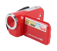 VBESTLIFE Videocamera Digitale HD 1080p Portatile, Videocamera DV da 16 MP con Schermo LCD da 2,0 Pollici, Zoom Digitale 16x, per gli Adolescenti (rosso)