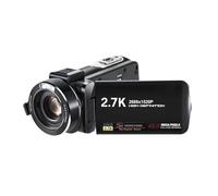 VBESTLIFE Videocamera Videocamera, 3 Pollici 30MP IPS Fotocamera Digitale Touch Screen a Colori, 2.7K Anti Shake Zoom Digitale Registratore Videocamera, con Telecomando Wireless