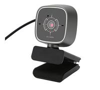 VBESTLIFE Webcam USB HD, Webcam in Streaming 1080P 30FPS Rotazione a 360° Doppio Microfono Stereo Plug and Play Webcam per PC Desktop Laptop Videoconferenze Apprendimento Online