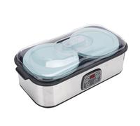 VBESTLIFE Yogurt Maker, Tempo Regolabile e Temp Control, Due Contenitori da 1 Quart per Lotti più Grandi, Anche per Marmellata e Gelato (Plug 220v)