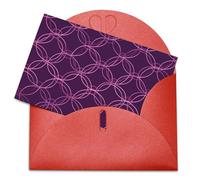 VBFKL Biglietto di compleanno con buste, biglietti di auguri vuoti, biglietti per tutte le occasioni, biglietti di auguri per pensare a te, biglietti di condoglianze con cerchio viola vuoto