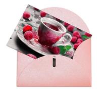 VBFKL Biglietto di compleanno con buste, biglietti di auguri vuoti, biglietti per tutte le occasioni, biglietti di auguri per pensare a te, biglietti di condoglianze, bevanda lampone, biglietto vuoto
