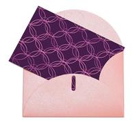 VBFKL Biglietto di compleanno con buste, biglietti di auguri vuoti, biglietti per tutte le occasioni, biglietti di auguri per pensare a te, biglietti di condoglianze con cerchio viola vuoto
