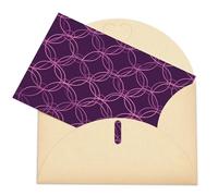 VBFKL Biglietto di compleanno con buste, biglietti di auguri vuoti, biglietti per tutte le occasioni, biglietti di auguri per pensare a te, biglietti di condoglianze con cerchio viola vuoto