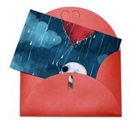 VBFKL Biglietto di compleanno con buste, biglietti di auguri vuoti, biglietti per tutte le occasioni, biglietti di auguri per pensare a te, biglietti di simpatia, cuore spezzato, palloncino vuoto