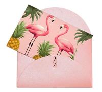 VBFKL Biglietto di compleanno con buste, biglietti di auguri vuoti per tutte le occasioni, biglietti di auguri per pensare a te, biglietti di condoglianze con strisce di ananas