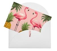 VBFKL Biglietto di compleanno con buste, biglietti di auguri vuoti per tutte le occasioni, biglietti di auguri per pensare a te, biglietti di condoglianze con strisce di ananas