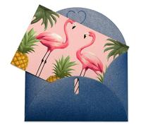 VBFKL Biglietto di compleanno con buste, biglietti di auguri vuoti per tutte le occasioni, biglietti di auguri per pensare a te, biglietti di condoglianze con strisce di ananas