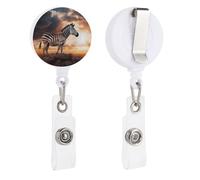 VBFKL Bobine di badge retrattili con clip a coccodrillo girevole porta badge retrattile clip bobina clip infermiera badge clip animali sulle montagne ID badge clip portachiavi per medici in ufficio