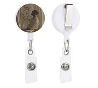 VBFKL Bobine di badge retrattili con clip a coccodrillo girevole porta badge retrattile clip per infermiera badge bobina clip sedersi sulla sedia ID badge clip portachiavi per medici in ufficio
