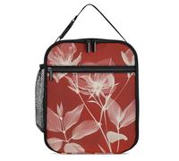 VBFKL Borsa termica per il pranzo, per donne e uomini, riutilizzabile, con diversi fiori in fiore, contenitore per il pranzo per ufficio, 27,5 x 20 cm, B26H54BJKGH