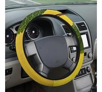 VBFKL Coprivolante per auto da 38,1 cm, universale, accessori per auto, protezione interna per auto, accessori per uomini e donne, isolato con ramo di rose, coprivolante per SUV, furgoni e camion