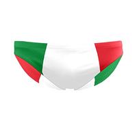 VBFOFBV Pantaloncini Jammer da Nuoto a Gamba Quadrata da Uomo, Jammer da Bagno da Uomo,Reticolo della Bandiera dell'Italia