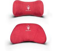 VBGPWAD 2 Pezzi Cuscino Poggiatesta Auto per Maserati Levante Quattroporte Ghibli Gran Turismo Cabrio MC204, Poggiatesta per Sedile Auto Cuscino Cervicale Auto Confortevoli Traspiranti