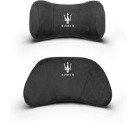 VBGPWAD 2 Pezzi Cuscino Poggiatesta Auto per Maserati Levante Quattroporte Ghibli Gran Turismo Cabrio MC204, Poggiatesta per Sedile Auto Cuscino Cervicale Auto Confortevoli Traspiranti