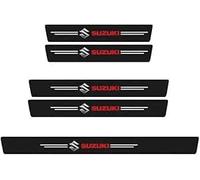 VBGPWAD 5 Pezzi Auto Fibra Carbonio Battitacco Sticker per Suzuki SX4 S-Cross 2021-2024, Battitacco Protezione Portiere Listelli Sottoporta AntiGraffio,A