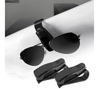 VBGURR 2 portaocchiali per Auto alla Moda, Supporto per Occhiali da Sole, Multifunzione, per Auto, Universale, per Uomini e Donne