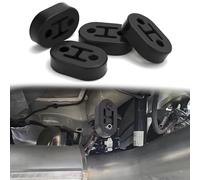 VBGURR 4 pezzi gomma di scarico 2 fori supporto di scarico auto 12 mm supporto silenziatore To Protect The Rear System staffa auto universale auto gomma scarico per la maggior parte delle auto (nero)